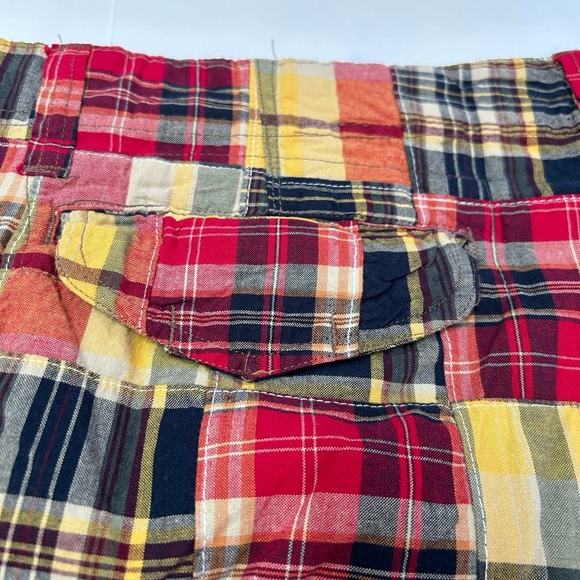 Plug men’s size 44 red patch‎ plaid cargo shorts - Picture 6 of 9
